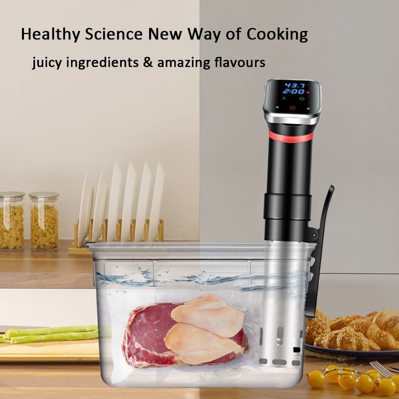 Digital Sous Vide Precision Cooker - เครื่องทำซูวีดิจิตอล อุณหภูมิต่ำ เครื่องปรุงอาหารแบบสุญญากาศ ละลายน้ำแข็งสเต็ก ควบคุมอุณหภูมิได้อย่างแม่นยำ เครื่องหมุนเวียนน้ำในครัว