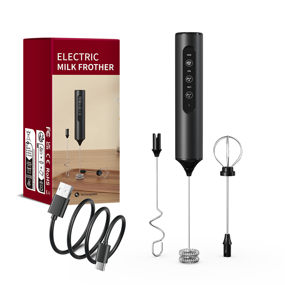 Immersion Hand Blender Set - เครื่องตีฟองนมไฟฟ้าไร้สายขนาดเล็ก เครื่องตีไข่แบบพกพา เครื่องปั่น เครื่องคนอาหารในครัว เครื่องทำคาปูชิโน