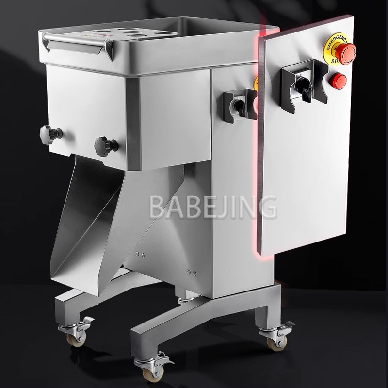 Automatic Meat Slicer Home - เครื่องหั่นเนื้อไฟฟ้าพร้อมใบมีดสแตนเลสหนา 3 มม. เครื่องตัดเนื้ออัตโนมัติสำหรับใช้ในครัวเรือน