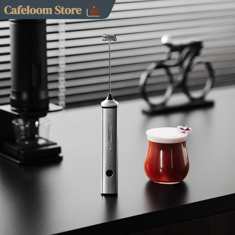Electric Milk Frother Handheld - MHW-3BOMBER เครื่องตีฟองนมไฟฟ้าแบบมือถือ เครื่องผสมกาแฟ เครื่องตีไข่สำหรับใช้ในบ้าน เครื่องทำฟองนมอเนกประสงค์