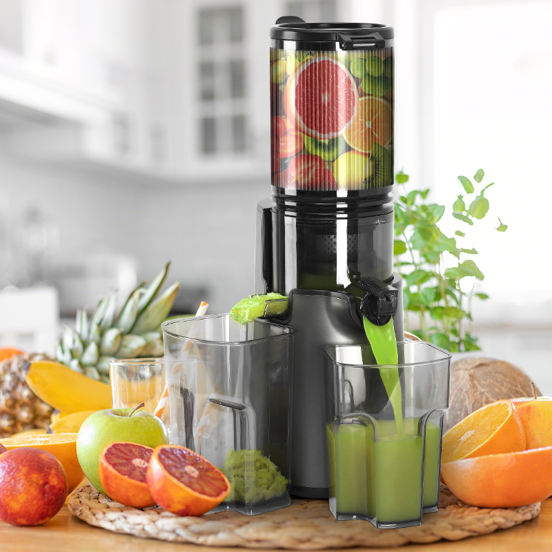 Electric Slow Juicer Cold Press - เครื่องสกัดน้ำผลไม้แบบคั้นเย็น Tolife Slow Masticating ช่องใส่ผลไม้ขนาดใหญ่ ถ้วยขนาด