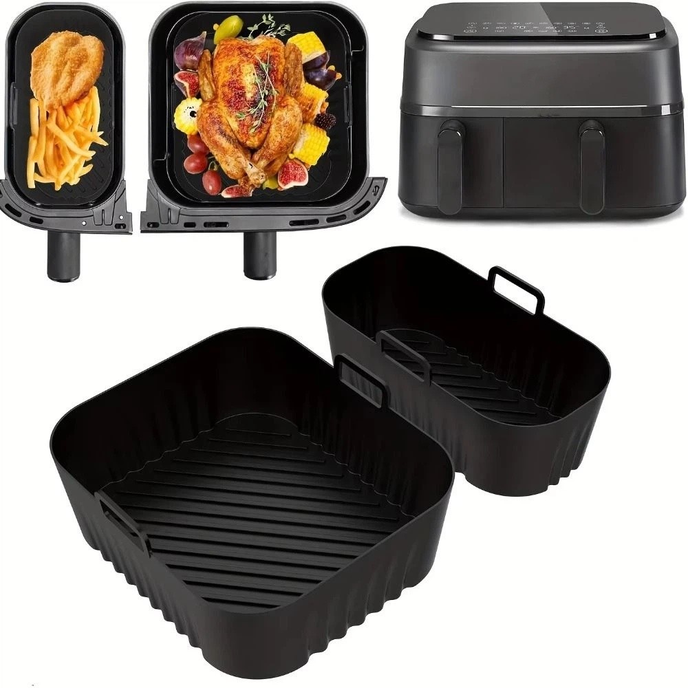 Air Fryer Silicone Pot Liner - แผ่นรองหม้อทอดไร้น้ำมัน 6 ลิตร/3 ลิตร แบบไม่ติดกระทะ ใช้ซ้ำได้