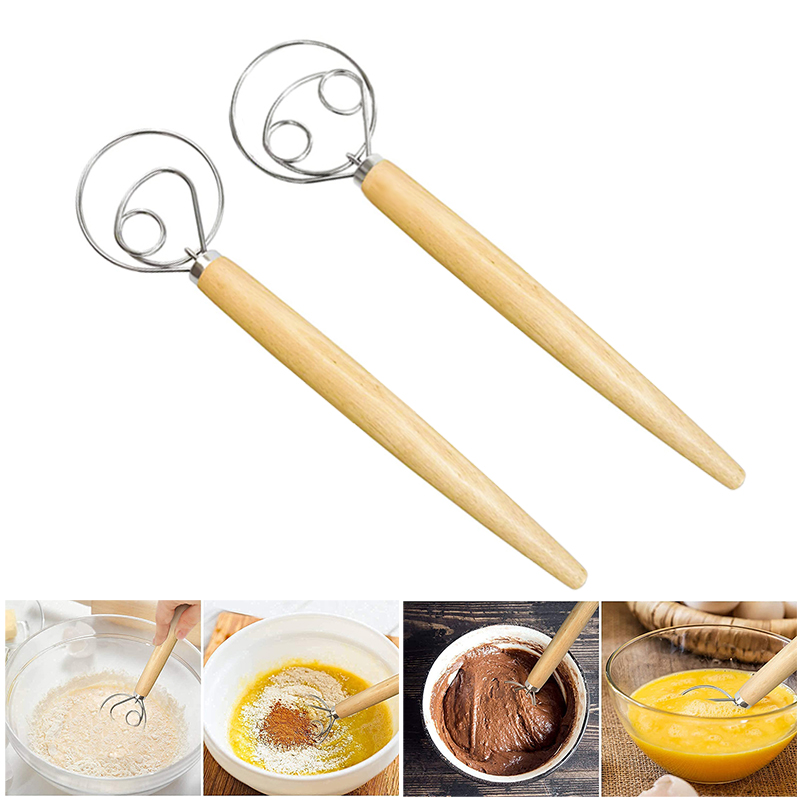 Immersion Hand Blender Set - มือขนาดใหญ่แป้งเดนมาร์กปัดเครื่องผสมขนมปังสแตนเลสเค้ก Pastry Dough Mixer Stick ไข่