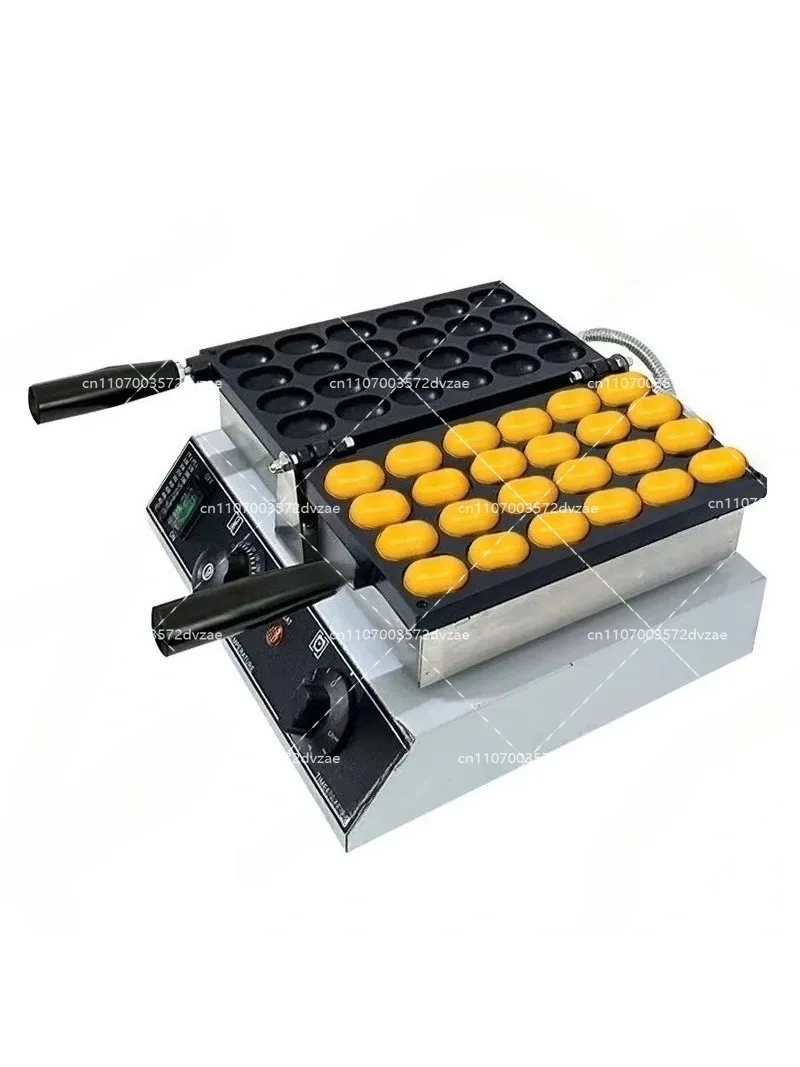 Mini Waffle Maker Machine - เครื่องทำวาฟเฟิลรูปไข่ขนาดเล็ก เคลือบสารกันติด ทำสปองจ์เค้ก วาฟเฟิลบับเบิ้ล สำหรับใช้ในเชิงพาณิชย์และใช้ในบ้าน ใช้ไฟฟ้าหรือแก๊ส
