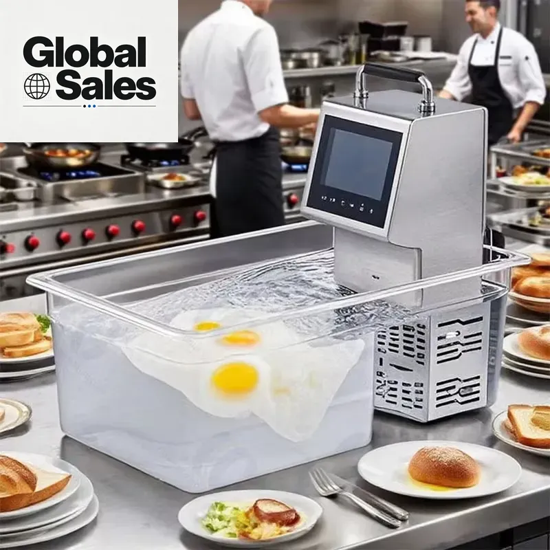 Digital Sous Vide Precision Cooker - เครื่องทำอาหารแบบซูวีด์สแตนเลสพร้อมหน้าจอ LED ดิจิตอลสำหรับการปรุงอาหารที่อุณหภูมิต่ำอย่างแม่นยำ