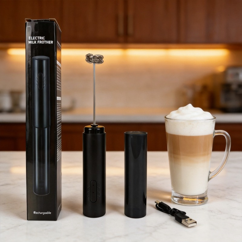 Portable Blender Usb Rechargeable - เครื่องตีฟองนมไฟฟ้าแบบพกพา เครื่องตีไข่แบบชาร์จ USB เครื่องผสมกาแฟแบบมือถือ เครื่องผสมฟองนม เครื่องปั่นอาหาร