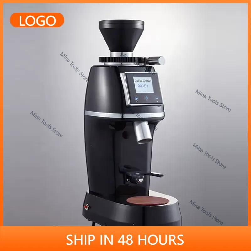 Coffee Bean Grinder Electric - เครื่องบดเมล็ดกาแฟไฟฟ้าขนาดเล็กสำหรับใช้ในบ้าน Kalita แบบมือหมุน พร้อมระบบจ่ายเมล็ดกาแฟแบบแมนนวล รุ่น Conical