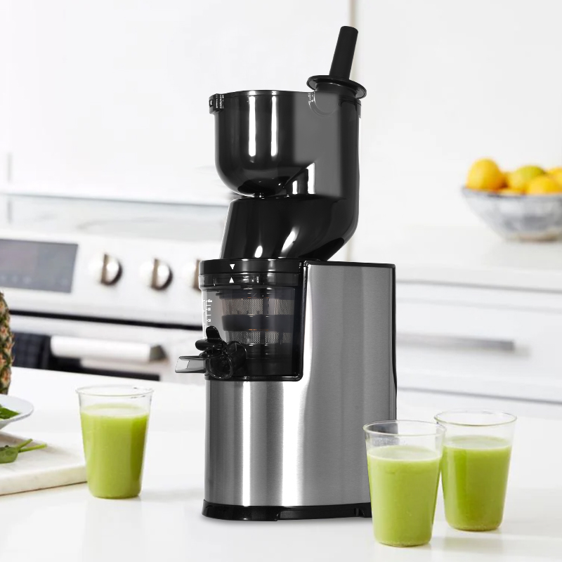 Electric Slow Juicer Cold Press - เครื่องคั้นน้ำผลไม้อัตโนมัติ เครื่องคั้นน้ำส้มแบบสกัดเย็น คั้นน้ำผลไม้เชิงพาณิชย์ ปากกว้าง