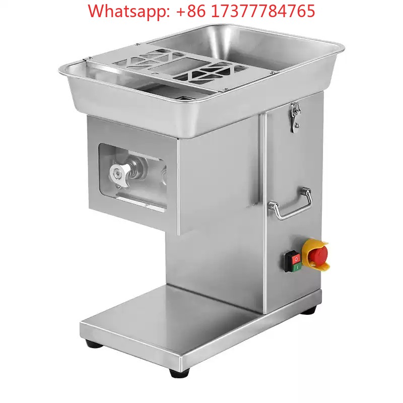Automatic Meat Slicer Home - เครื่องหั่นเนื้อแบบตั้งโต๊ะ 550W เครื่องใช้ไฟฟ้าเชิงพาณิชย์อัตโนมัติ สแตนเลส เครื่องบดผัก บดปลา