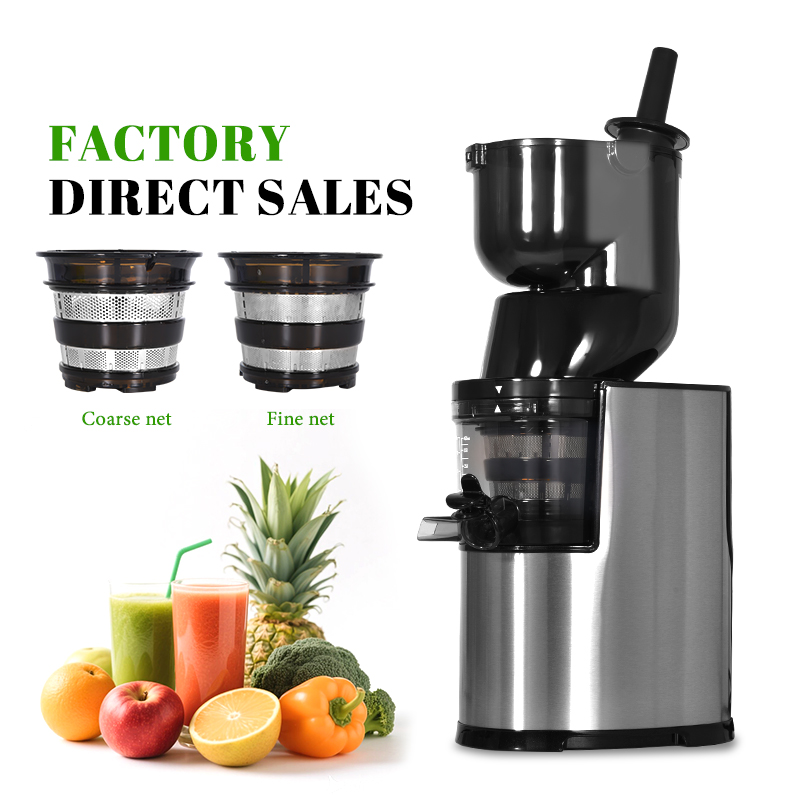Electric Slow Juicer Cold Press - เครื่องสกัดน้ำผลไม้แบบพกพา MOSEENER สำหรับใช้ในครัวเรือนและโรงแรม แบบสกัดเย็น คั้นน้ำผลไม้สด คั้นน้ำส้ม