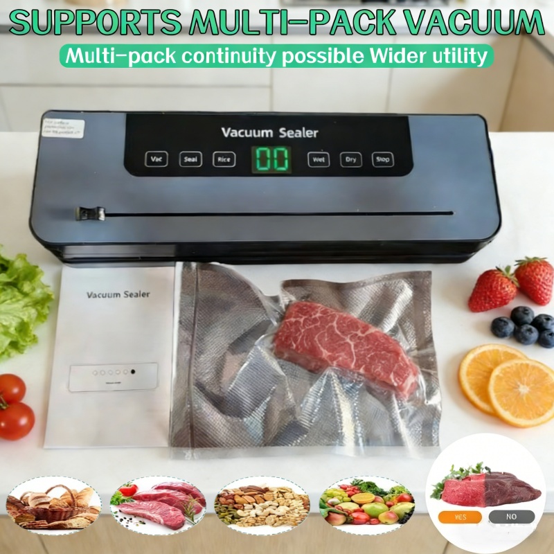 Food Vacuum Sealer Machine - เครื่องซีลสูญญากาศไฟฟ้าอัตโนมัติ 6 in 1 ปี 2026
