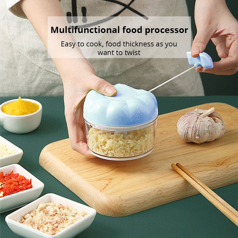 Immersion Hand Blender Set - ที่บดกระเทียมด้วยมือสีน้ำเงิน/ชมพู1ชิ้นเครื่องปั่นกระเทียมสับละเอียดของใช้ในครัวเรือน