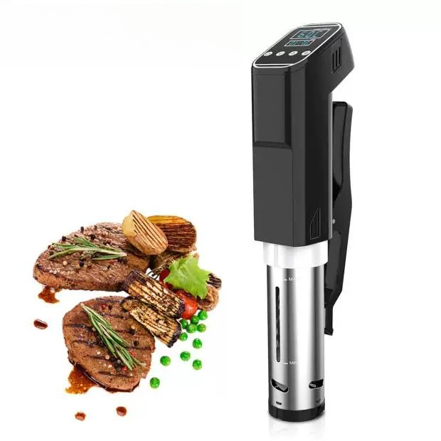 Digital Sous Vide Precision Cooker - หม้อปรุงอาหารซูวีด 1100 วัตต์ - เครื่องหมุนเวียนน้ำแบบจุ่มพร้อมตัวตั้งเวลาแบบดิจิตอลและหน้าจอสัมผัสสำหรับการปรุงสเต็ก