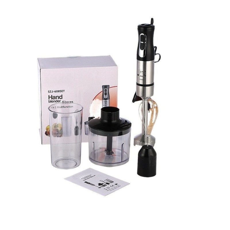Immersion Hand Blender Set - ชุดเครื่องปั่นมืออเนกประสงค์แบบพกพา เครื่องผสมอาหารไฟฟ้าสำหรับใช้ในครัวเรือน