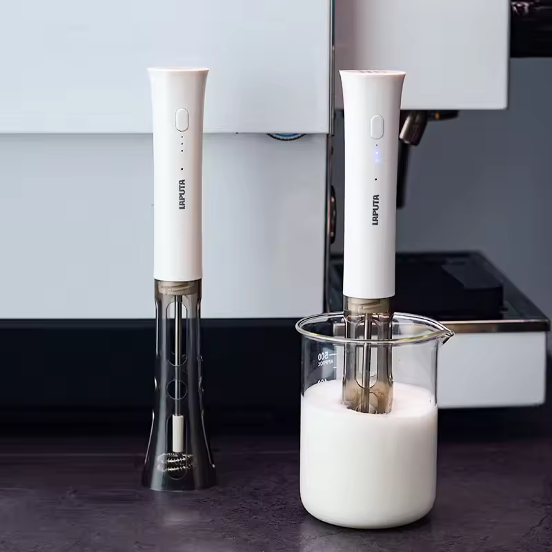Electric Milk Frother Handheld - เครื่องตีฟองนมไฟฟ้าแบบมือถือ ชาร์จ USB ได้ เครื่องทำฟองกาแฟ ตีฟองลาเต้