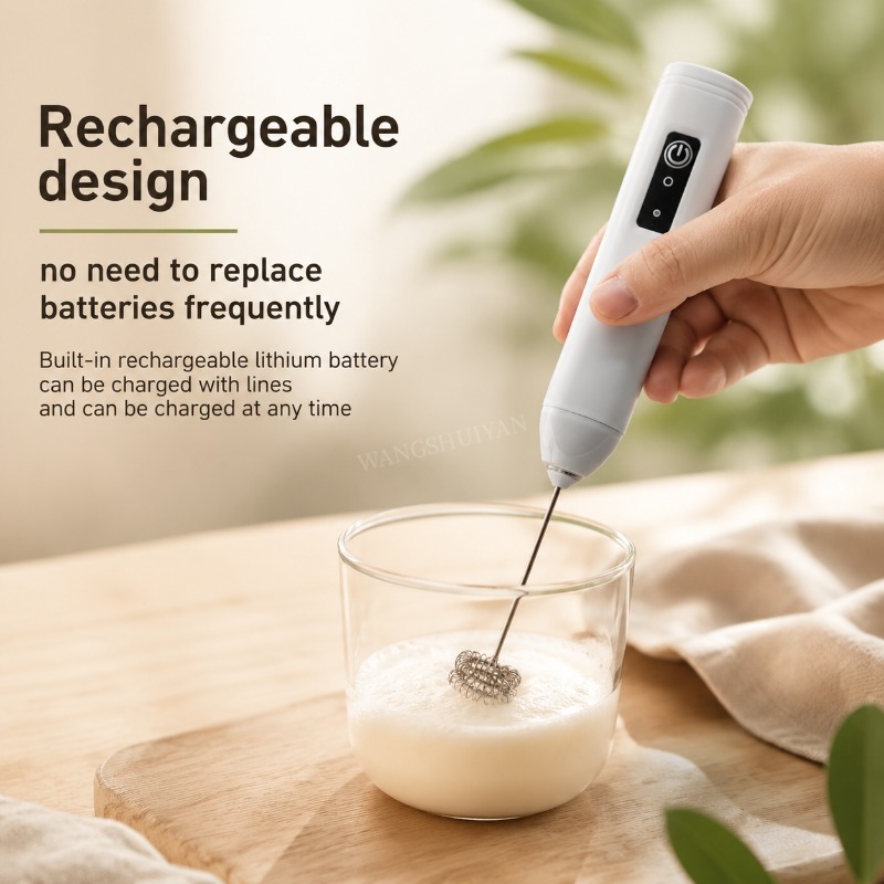 เครื่องตีฟองนมไฟฟ้าแบบพกพา เคร - Portable Blender Usb Rechargeable บทวิจารณ์และราคา