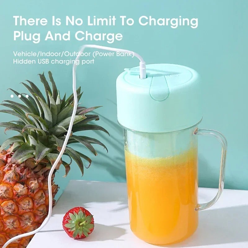 เครื่องปั่นน้ำผลไม้แบบพกพา ชาร - Portable Blender Usb Rechargeable บทวิจารณ์และราคา