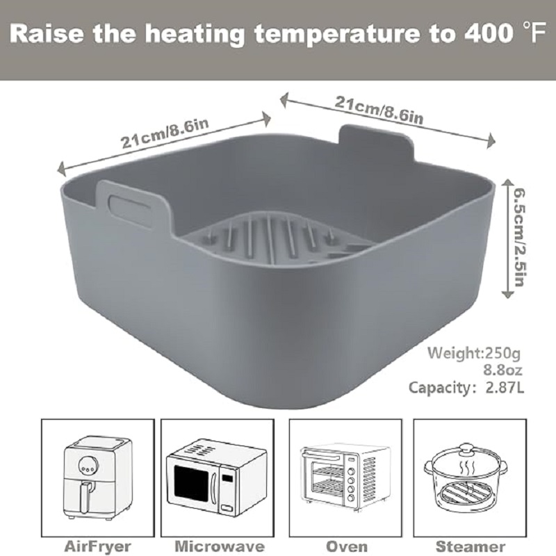 แผ่นซิลิโคนสำหรับหม้อทอดไร้น้ำ - Air Fryer Silicone Pot Liner บทวิจารณ์และราคา