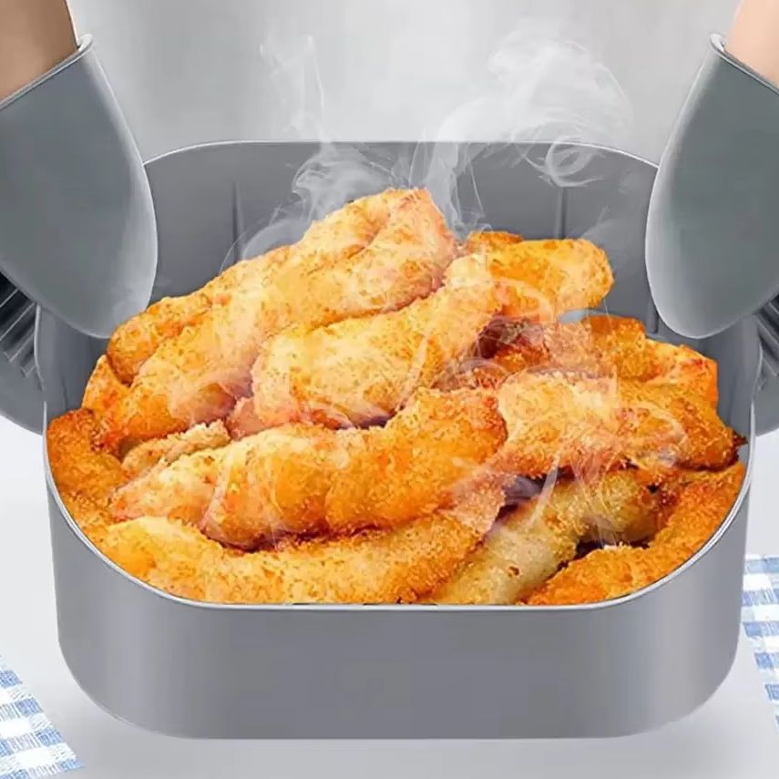 แผ่นซิลิโคนสำหรับหม้อทอดไร้น้ำ - Air Fryer Silicone Pot Liner บทวิจารณ์และราคา