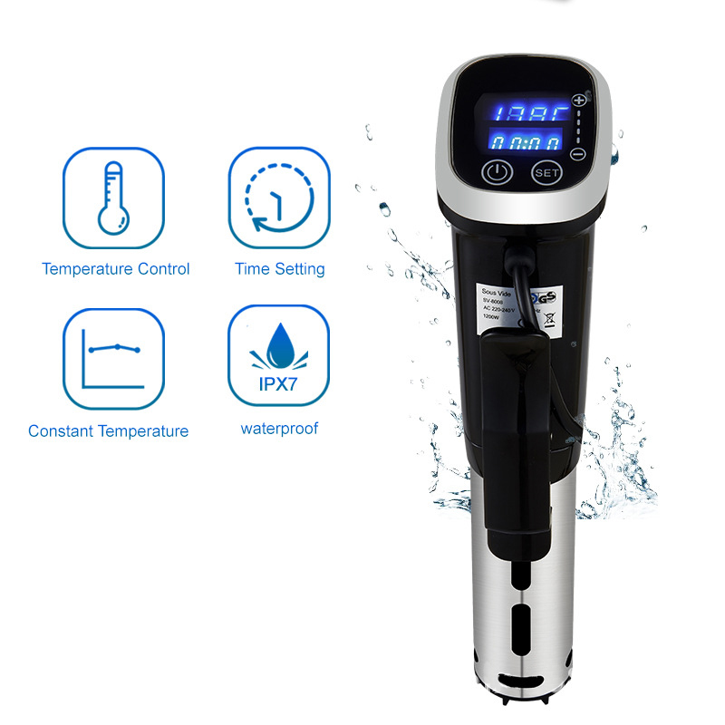 IPX7 กันน้ำซูวิ๊ดหม้อหุงข้าวแบ - Digital Sous Vide Precision Cooker บทวิจารณ์และราคา