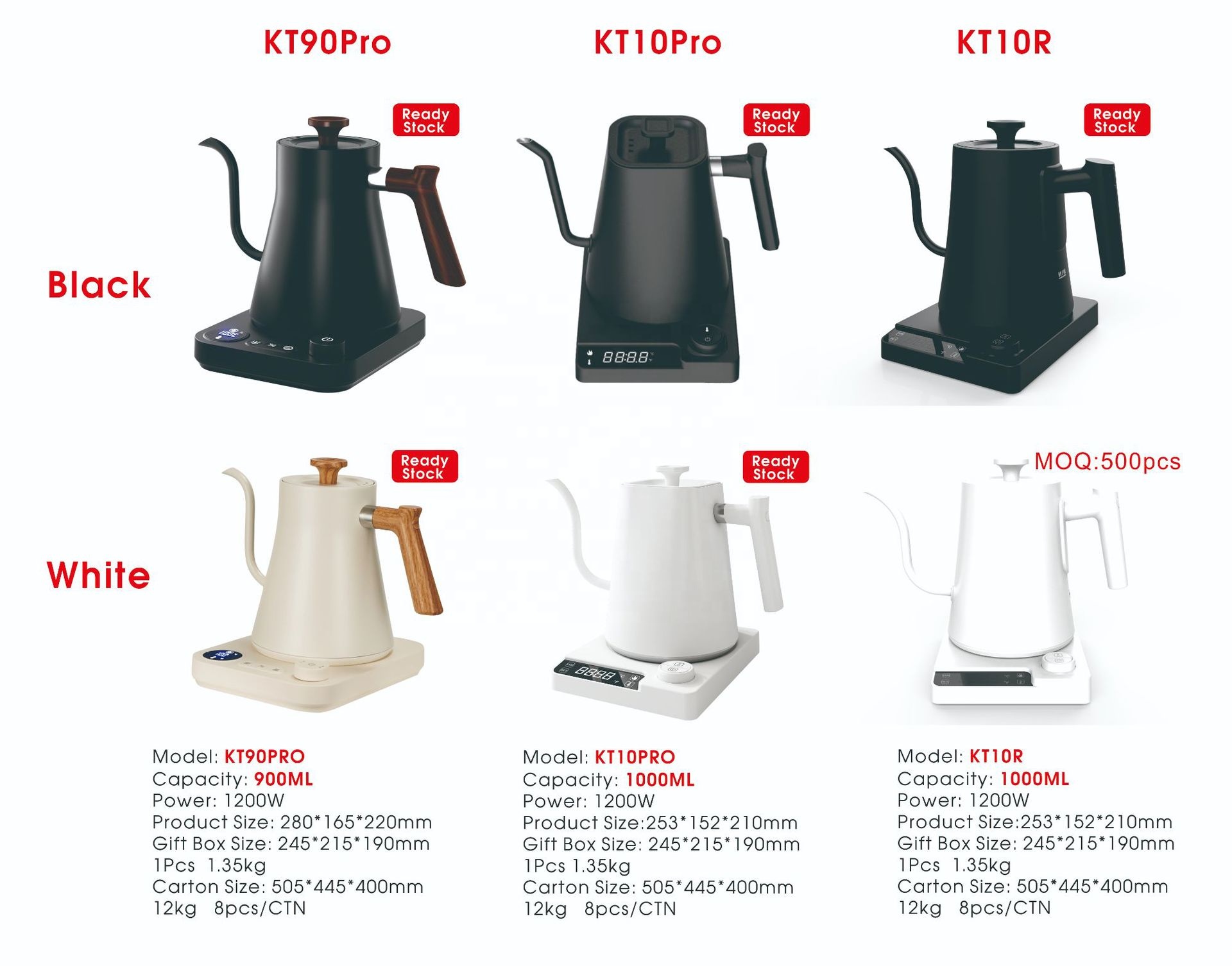 กาต้มน้ำไฟฟ้าแบบใหม่ ดีไซน์สวย - Electric Kettle Temperature Control บทวิจารณ์และราคา