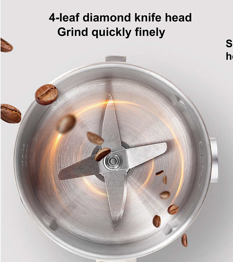 เครื่องบดไฟฟ้า304สแตนเลสสตีลบด - Coffee Bean Grinder Electric บทวิจารณ์และราคา