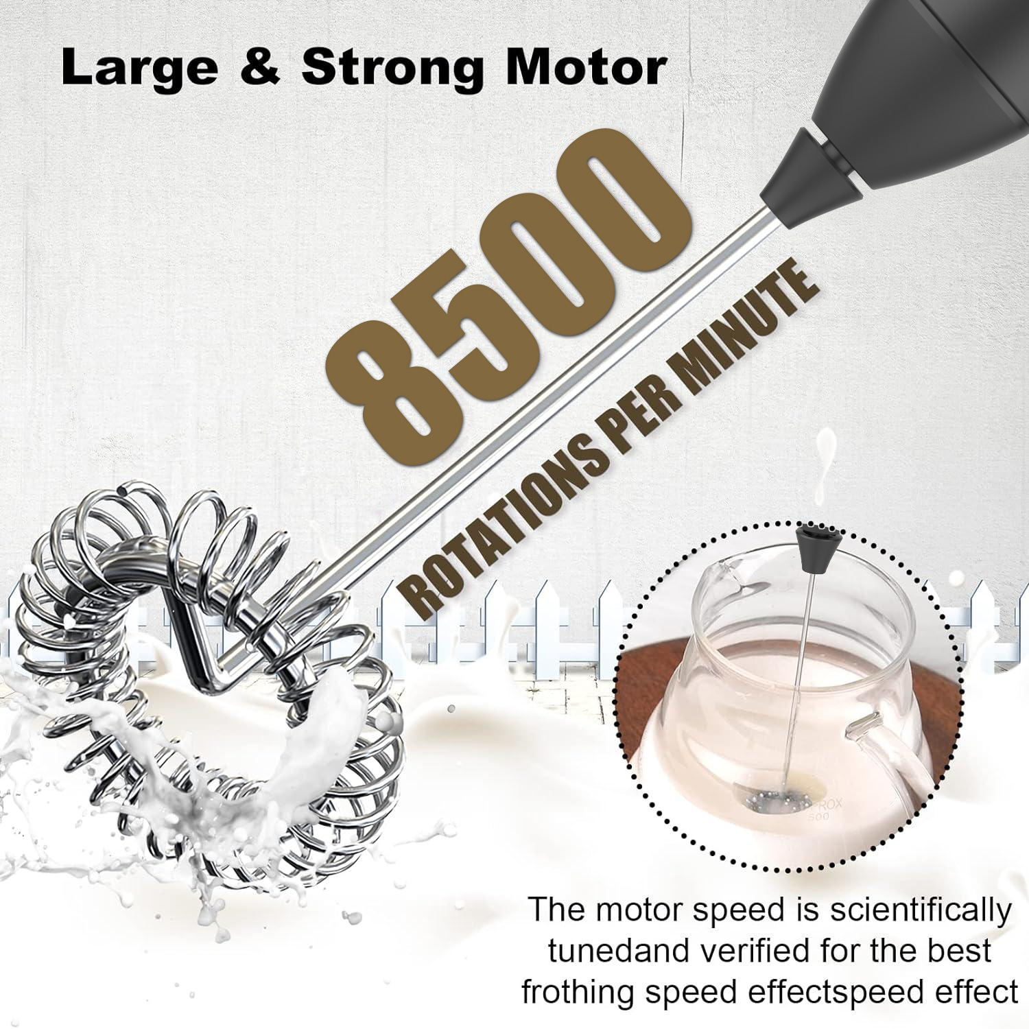 เครื่องตีฟองนมแบบชาร์จไฟได้ เค - Electric Milk Frother Handheld บทวิจารณ์และราคา
