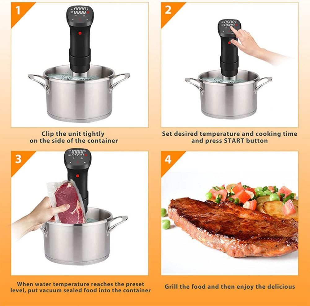 Sous Vide เครื่องหม้อหุงข้าวสํ - Digital Sous Vide Precision Cooker บทวิจารณ์และราคา
