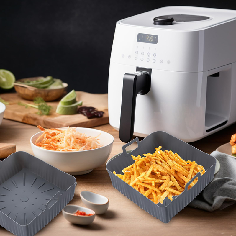 ขนาดใหญ่ 23 ซม.Air Fryerซิลิโค - Air Fryer Silicone Pot Liner บทวิจารณ์และราคา