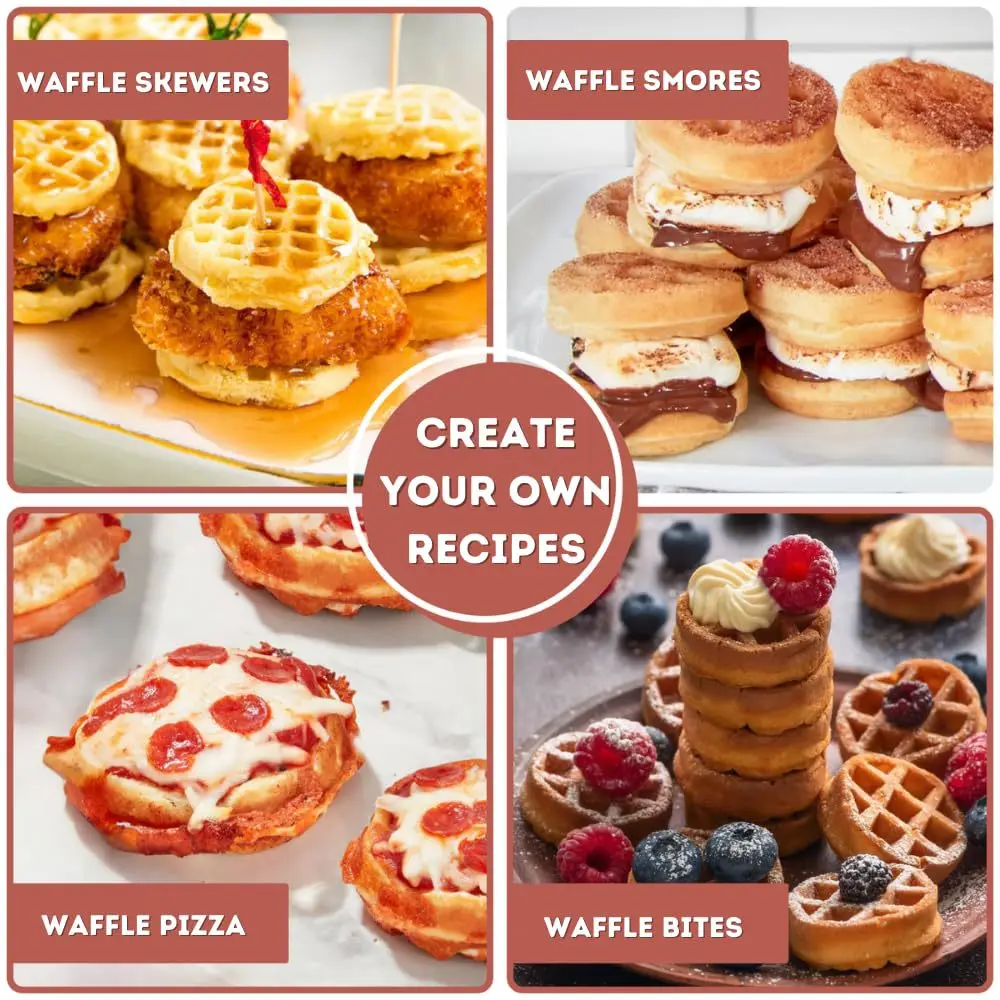 เครื่องทำวาฟเฟิล 16 หลุม, ระบบ - Mini Waffle Maker Machine บทวิจารณ์และราคา