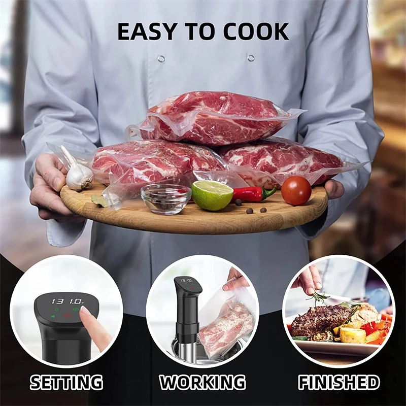 หม้อหุงต้มกันน้ำ 1100 วัตต์, อ - Digital Sous Vide Precision Cooker บทวิจารณ์และราคา