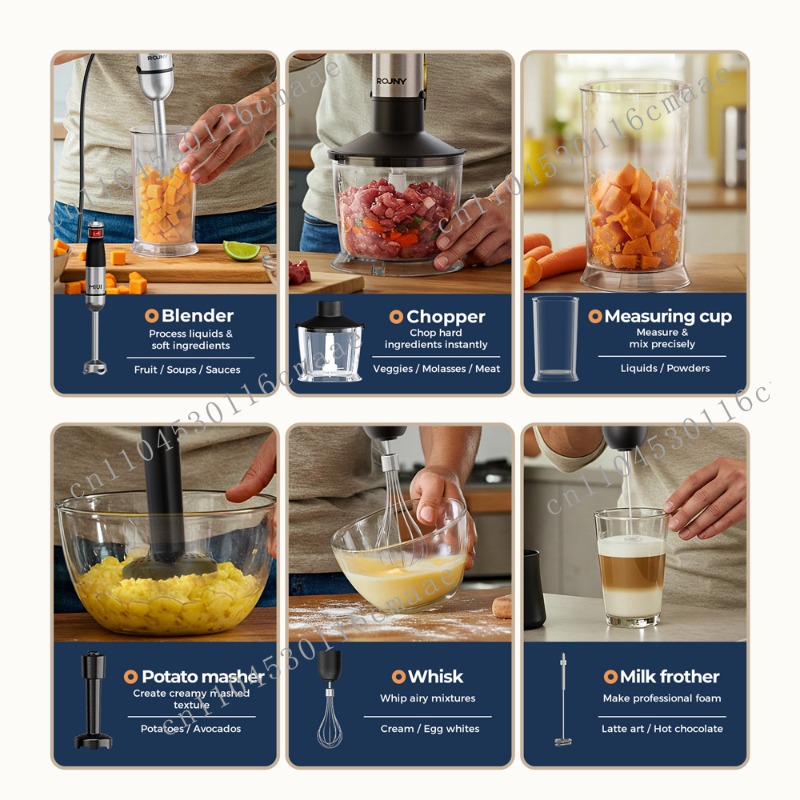 ชุดเครื่องปั่นมืออเนกประสงค์ 6 - Immersion Hand Blender Set บทวิจารณ์และราคา