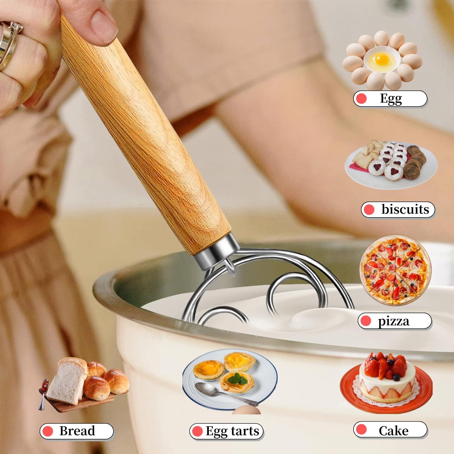 เครื่องผสมแป้งสแตนเลสแบบมือหมุ - Immersion Hand Blender Set บทวิจารณ์และราคา