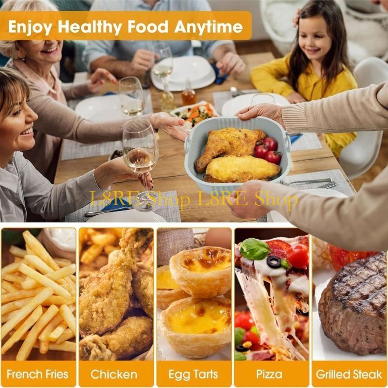 L8RE แพ็คของ 2 ซิลิโคนหม้อตอร์ - Air Fryer Silicone Pot Liner บทวิจารณ์และราคา
