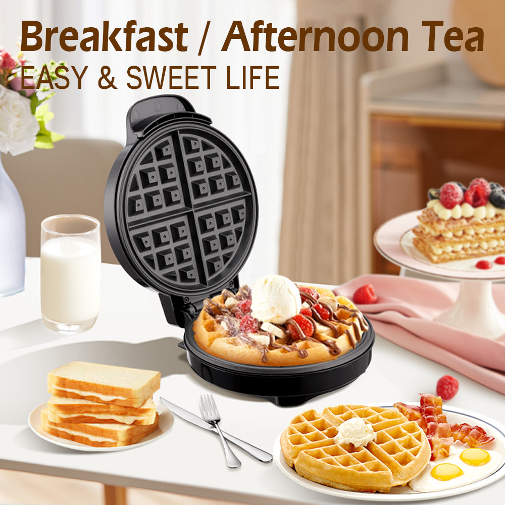 อาหารเช้าวาฟเฟิลแม่พิมพ์เค้กไข - Mini Waffle Maker Machine บทวิจารณ์และราคา