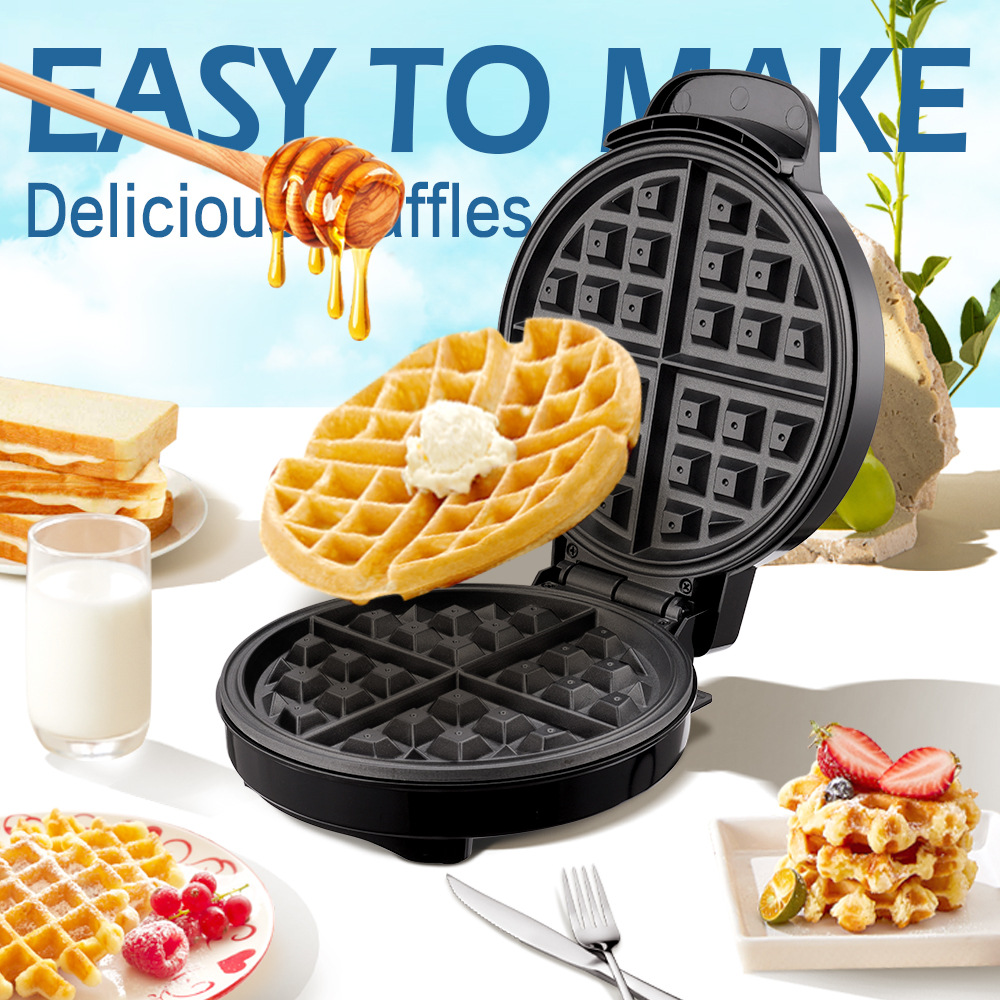 อาหารเช้าวาฟเฟิลแม่พิมพ์เค้กไข - Mini Waffle Maker Machine บทวิจารณ์และราคา