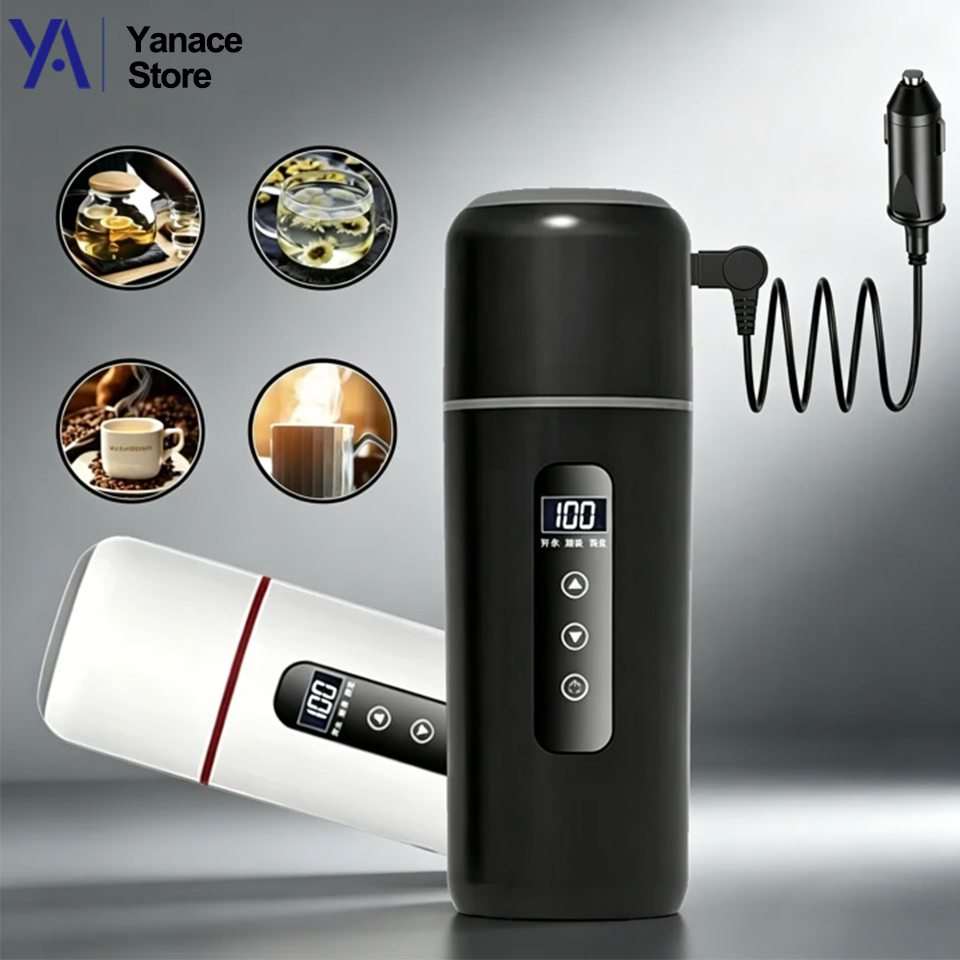 แก้วน้ำร้อนในรถยนต์ 12V 24V ขน - Electric Kettle Temperature Control บทวิจารณ์และราคา