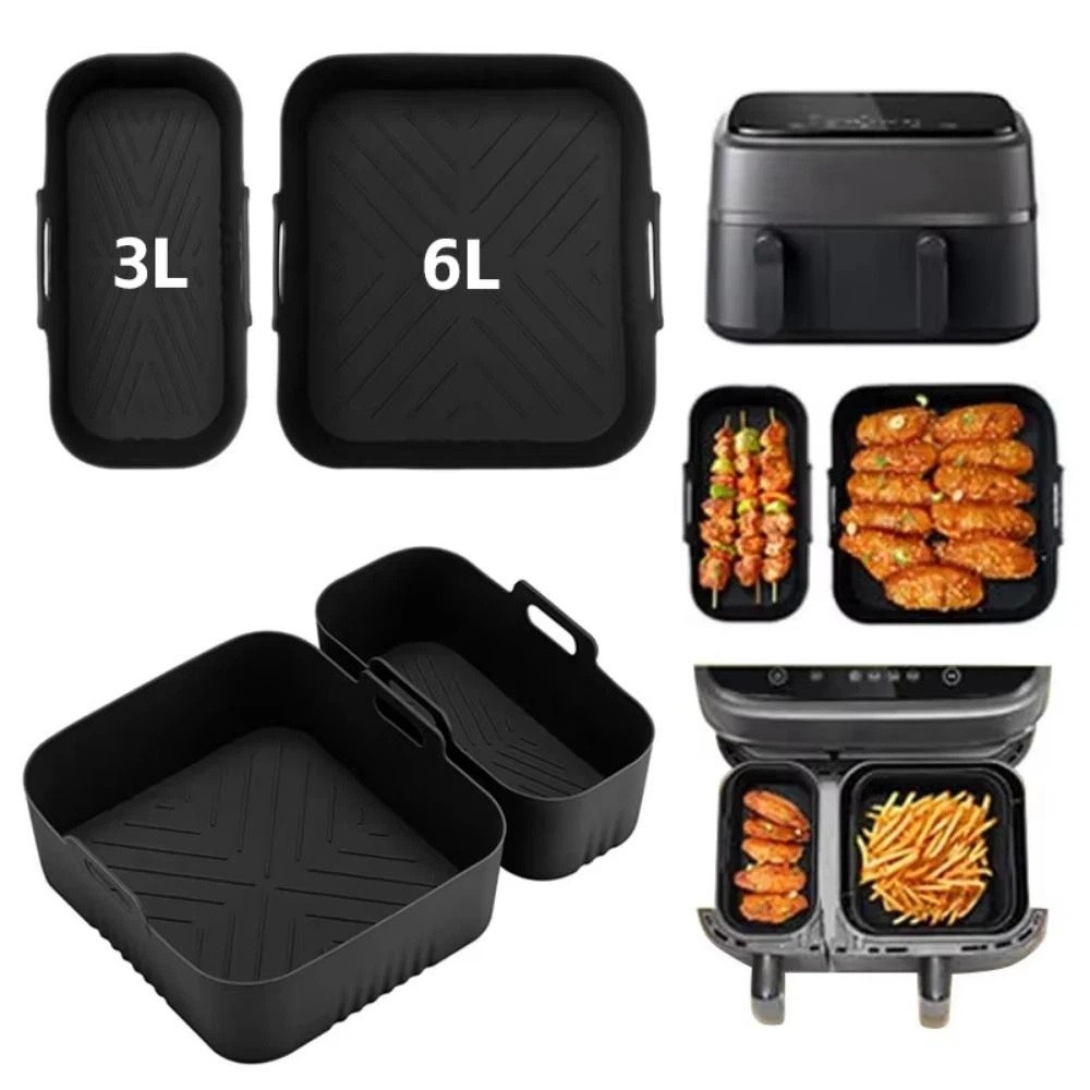 แผ่นรองหม้อทอดไร้น้ำมัน 6 ลิตร - Air Fryer Silicone Pot Liner บทวิจารณ์และราคา