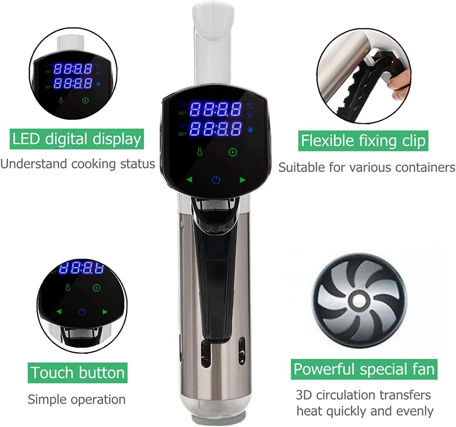 Sous Vide Machine Immersion Ci - Digital Sous Vide Precision Cooker บทวิจารณ์และราคา
