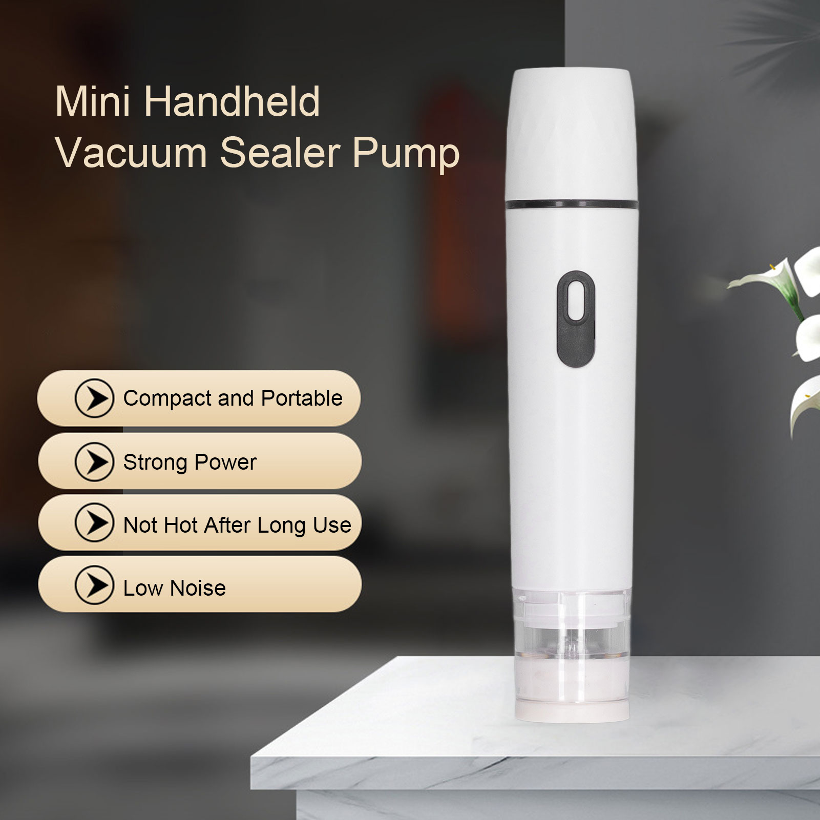 เครื่องปั๊มลมไฟฟ้าแบบมือถือสำห - Food Vacuum Sealer Machine บทวิจารณ์และราคา