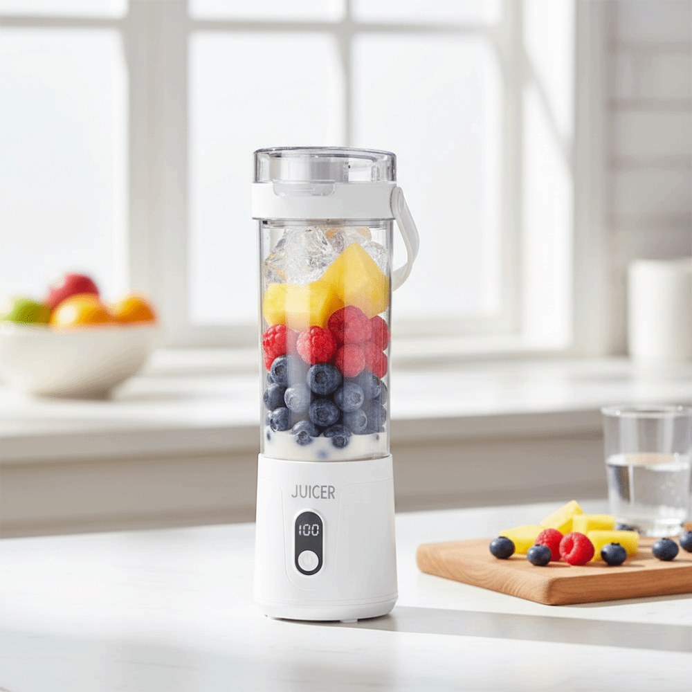 เครื่องปั่นแบบพกพาความจุ 600 ม - Portable Blender Usb Rechargeable บทวิจารณ์และราคา