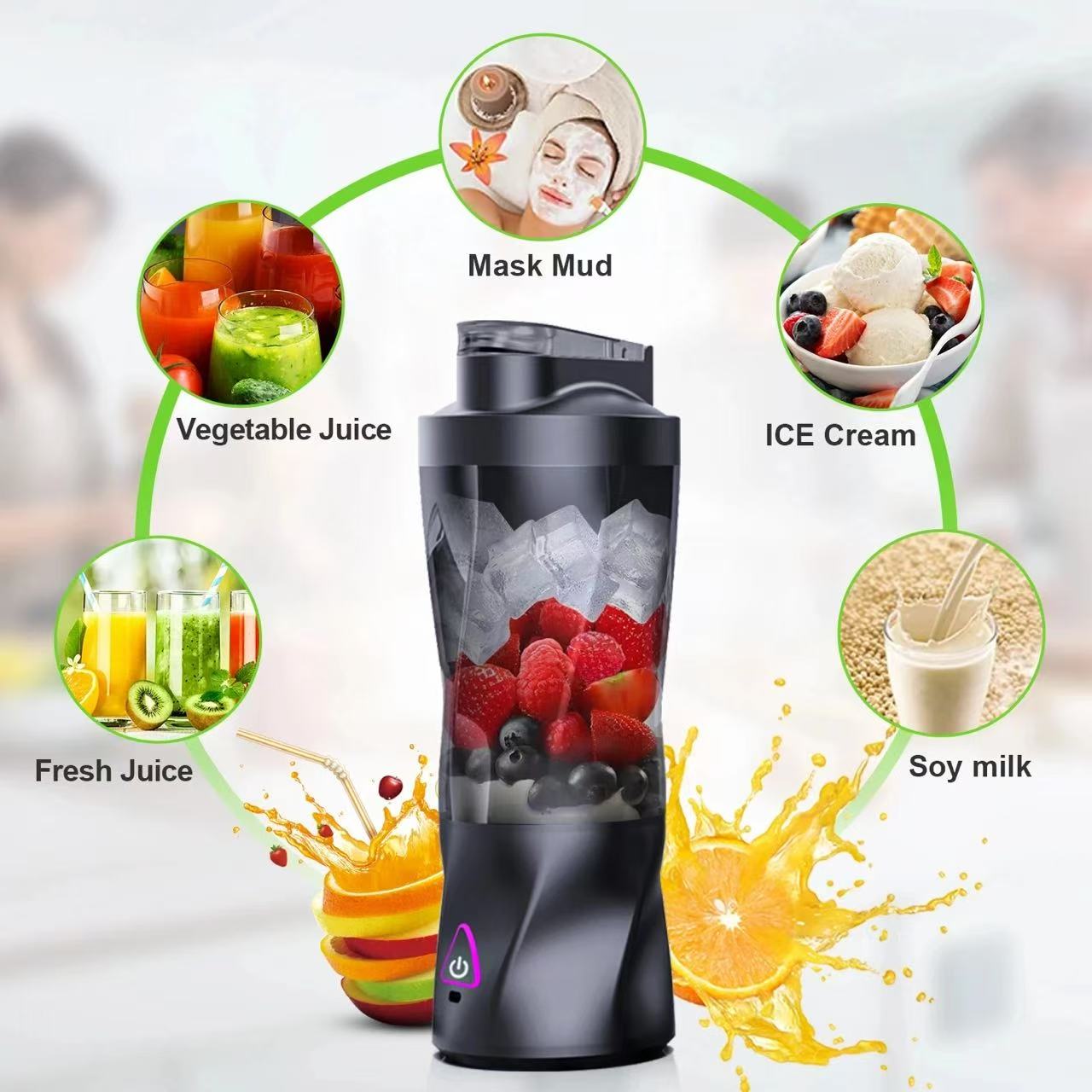 เครื่องปั่นน้ำผลไม้ไฟฟ้าแบบพกพ - Portable Blender Usb Rechargeable บทวิจารณ์และราคา