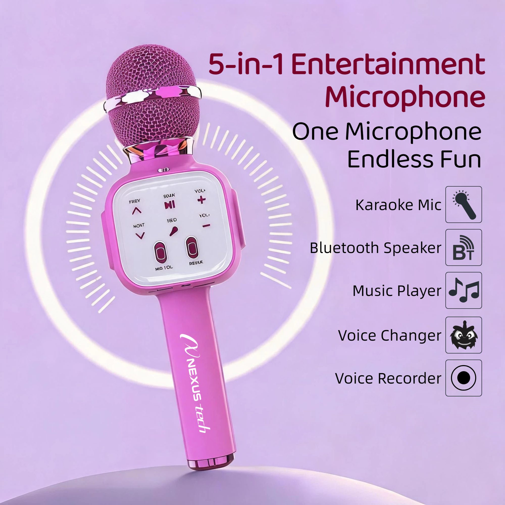 ไมโครโฟนคาราโอเกะไร้สายบลูทูธ  - Home Appliances บทวิจารณ์และราคา