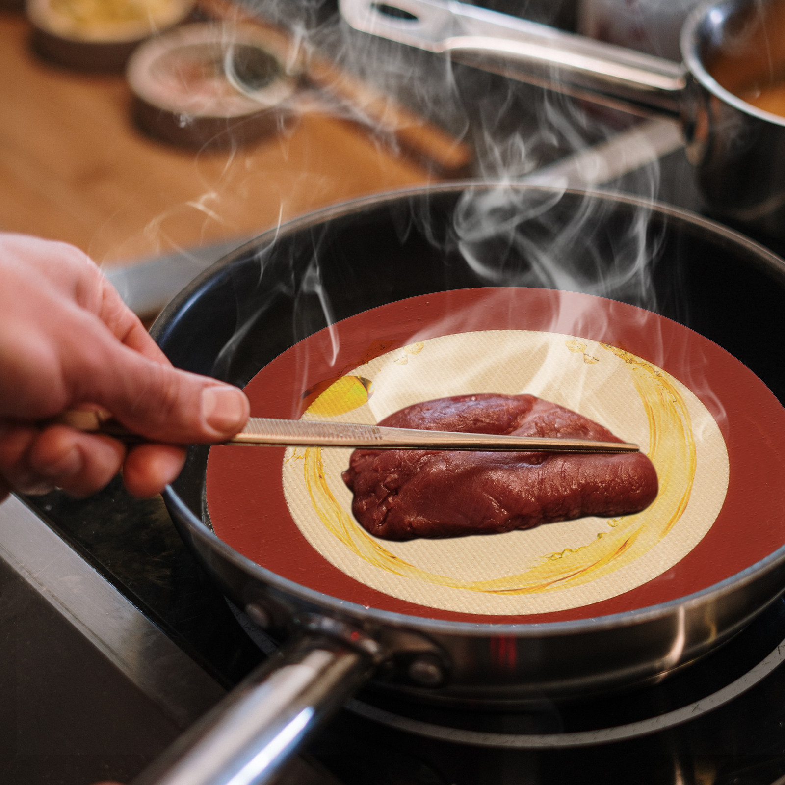 แผ่นรองซิลิโคนสำหรับหม้อทอดไร้ - Air Fryer Silicone Pot Liner บทวิจารณ์และราคา