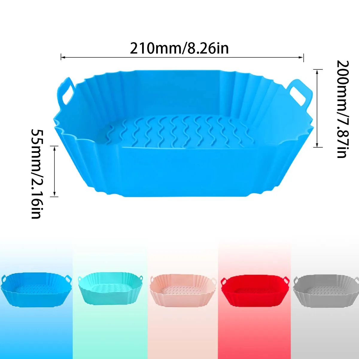 หม้อทอดไร้น้ำมันซิลิโคน, ตะกร้ - Air Fryer Silicone Pot Liner บทวิจารณ์และราคา