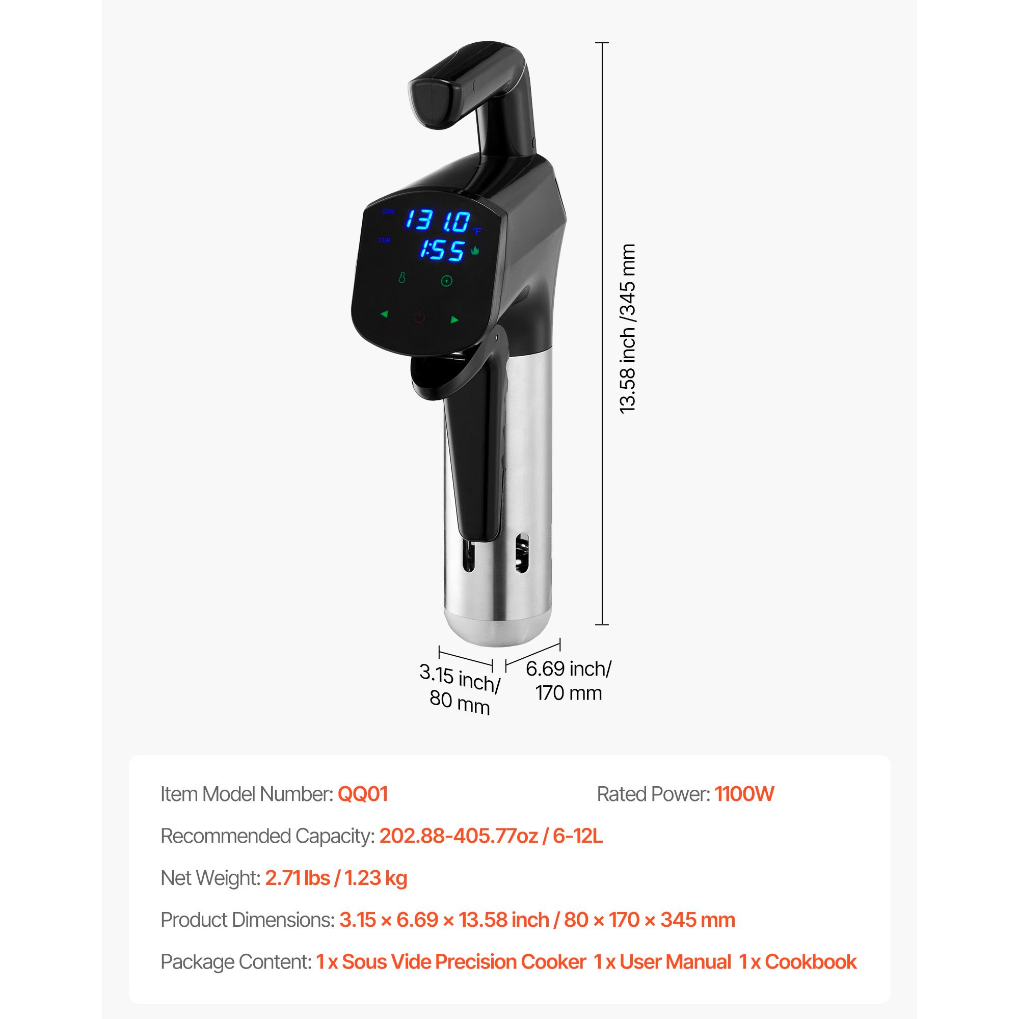 เครื่องปรุงอาหารซูวีดแบบแม่นยำ - Digital Sous Vide Precision Cooker บทวิจารณ์และราคา