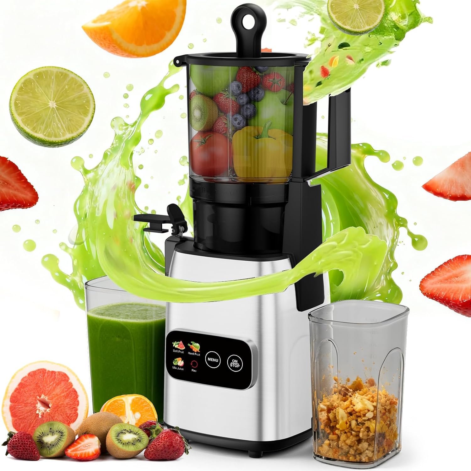 เครื่องคั้นน้ำผลไม้แบบสกัดเย็น - Electric Slow Juicer Cold Press บทวิจารณ์และราคา