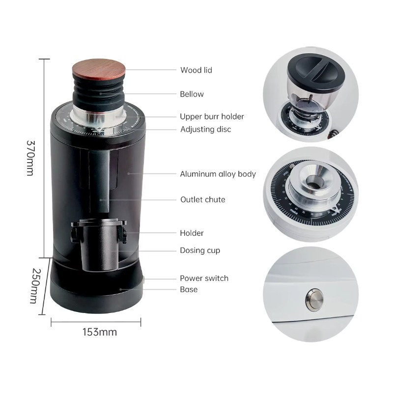เครื่องบดกาแฟเอสเพรสโซ่ DF83 ร - Coffee Bean Grinder Electric บทวิจารณ์และราคา