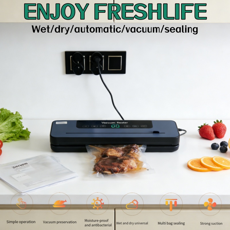 เครื่องซีลสูญญากาศไฟฟ้าอัตโนมั - Food Vacuum Sealer Machine บทวิจารณ์และราคา