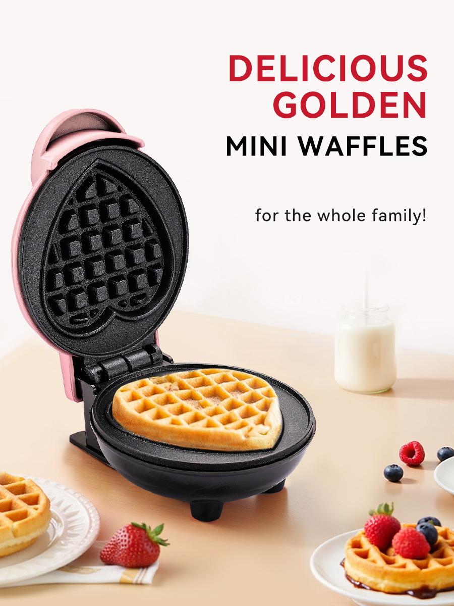เครื่องทำวาฟเฟิลขนาดเล็ก เครื่ - Mini Waffle Maker Machine บทวิจารณ์และราคา